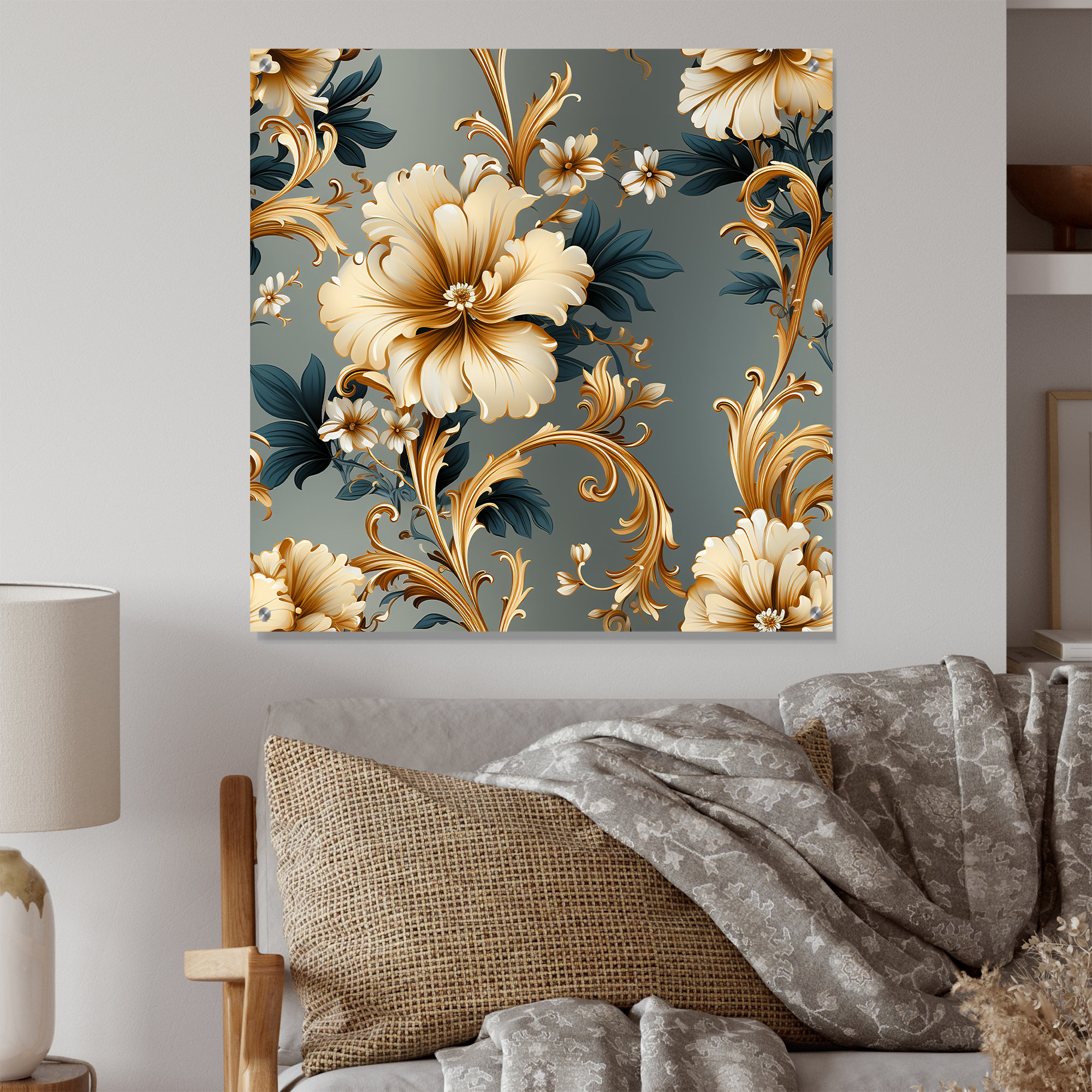 陶板 抽象ART vintage item Design Art Vintage Ornamental Frames Victorian Pattern